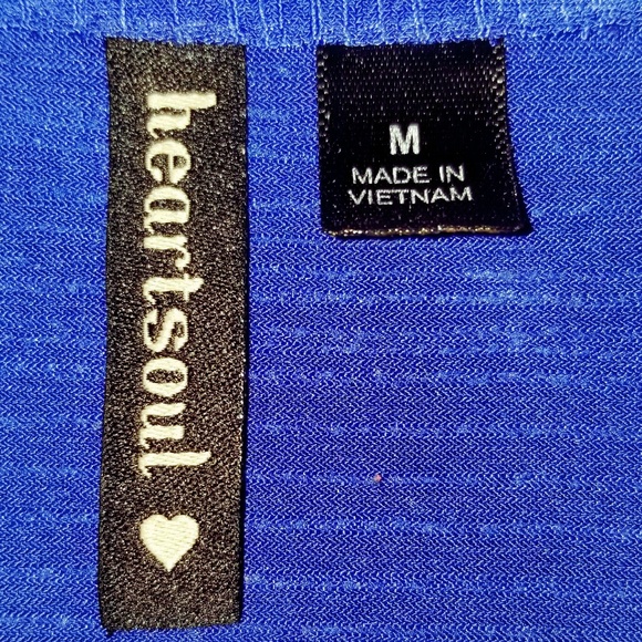 HeartSoul Blue Ruffle Blouse - Picture 2 of 2